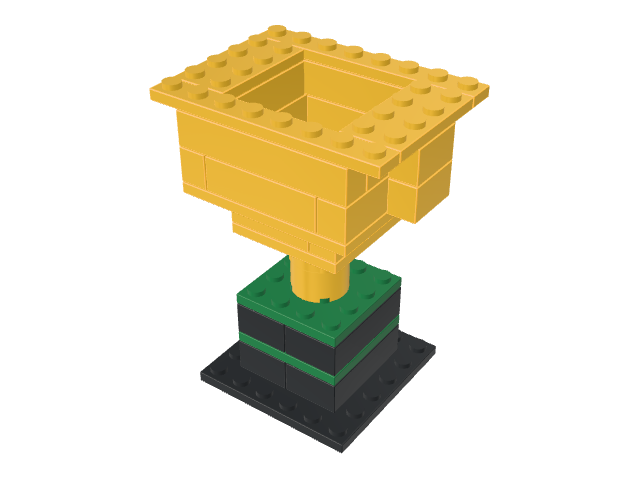 Champions Cup built from virtual bricks