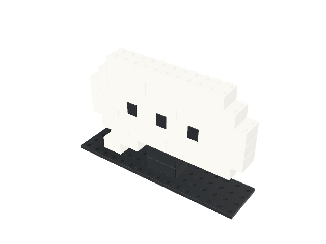 Chat Bubble built from virtual bricks