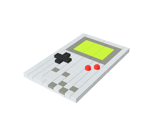 Pocket Console built from virtual bricks